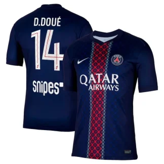 Paris Saint-Germain Herr Hemmatröja 2025/26 – Désiré Doué 14 – Kortärmad Fotbollströja