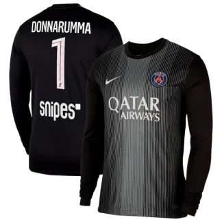 Paris Saint-Germain Målvaktströja Herr 2025/26 Gianluigi Donnarumma 1 Svart Långärmad Fotbollströja