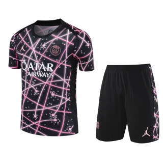 Paris Saint-Germain Pre Match Träningströja Barn 2025/26 Kortärmad Fotbollsställ med Shorts