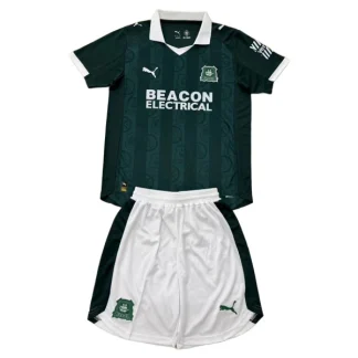 Plymouth Argyle Barn Hemmatröja 2025/26 Kortärmad Fotbollsställ med Shorts