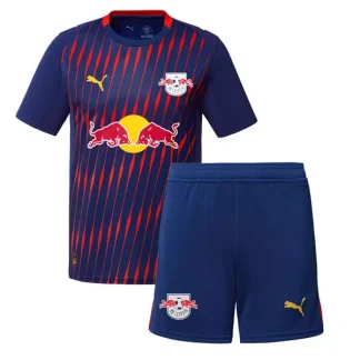 RB Leipzig Barn Bortatröja 2025/26 Kortärmad Fotbollsställ med Shorts