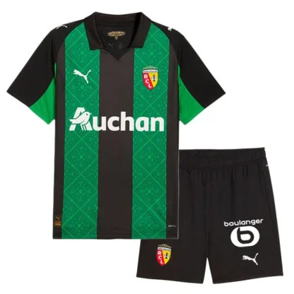 RC Lens Barn Bortatröja 2025/26 Kortärmad Fotbollsställ med Shorts