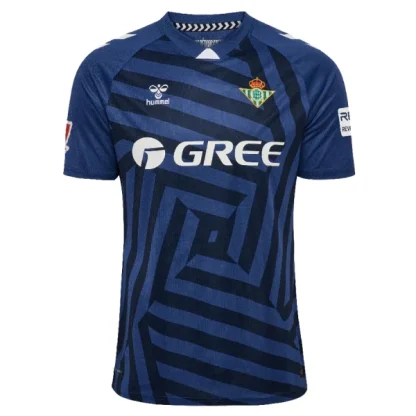 Real Betis Målvaktströja Herr 2025/26 Blå/Marinblå-Vit Kortärmad