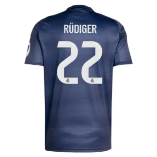 Real Madrid Herr Bortatröja 2025/26 – Antonio Rüdiger 22 – Kortärmad Fotbollströja