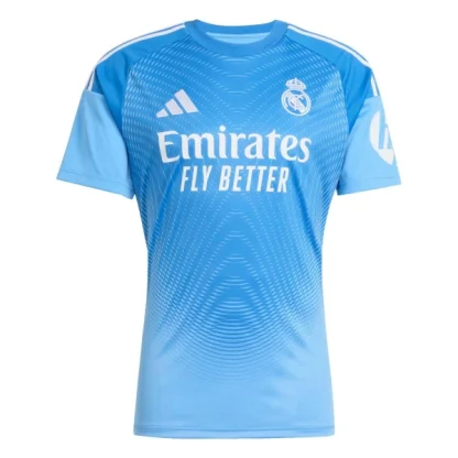 Real Madrid Thibaut Courtois #1 Målvaktsdräkt Herr 2025/26 – blå-1