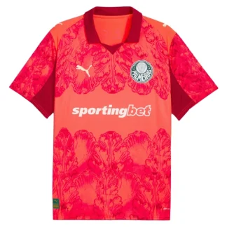 SE Palmeiras KidSuper Herr Bortatröja 2025/26 FIFA Klubblags-VM Glödande Röd Kortärmad Tröja