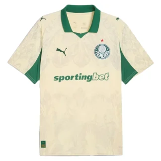 SE Palmeiras KidSuper Herr Hemmatröja 2025/26 FIFA Klubblags-VM Krämig vanilj Kortärmad Tröja