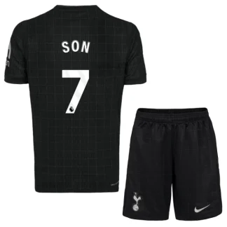 Tottenham Hotspur Barn Bortatröja 2025/26 Son Heung-Min 7 Kortärmad Fotbollsställ med Shorts