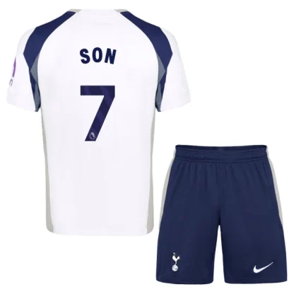 Tottenham Hotspur Barn Hemmatröja 2025/26 Son Heung-Min 7 Kortärmad Fotbollsställ med Shorts