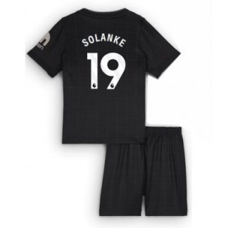 Tottenham Hotspur Bortaställ 2025/26 Barn Dominic Solanke #19 Kortärmad Fotbollströja + Shorts
