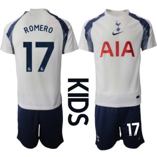 Tottenham Hotspur Hemmaställ Barn 2025/26 – Cristian Romero 17 – Kortärmad Fotbollströja + Shorts