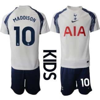 Tottenham Hotspur Hemmaställ Barn 2025/26 – James Maddison 10 – Kortärmad Fotbollströja + Shorts