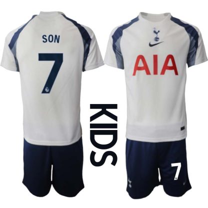 Tottenham Hotspur Hemmaställ Barn 2025/26 – Son Heung-Min 7 – Kortärmad Fotbollströja + Shorts