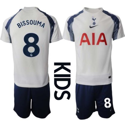 Tottenham Hotspur Hemmaställ Barn 2025/26 – Yves Bissouma 8 – Kortärmad Fotbollströja + Shorts