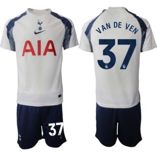 Tottenham Hotspur Hemmaställ Herr 2025/26 – Micky van de Ven 37 – Kortärmad Fotbollströja + Shorts