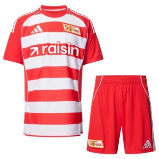 1. FC Union Berlin Barn Hemmaställ 2025/26 – Kortärmad Fotbollströja + Shorts
