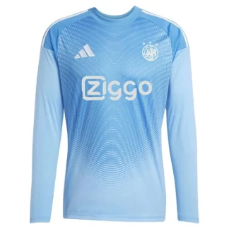 Ajax Amsterdam Målvaktströja Herr Långärmad Blå 2025-26 Kortärmad Fotbollströja