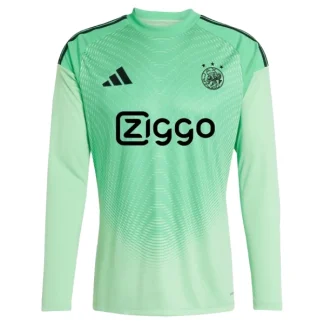 Ajax Amsterdam Målvaktströja Herr Långärmad Grön 2025-26 Kortärmad Fotbollströja
