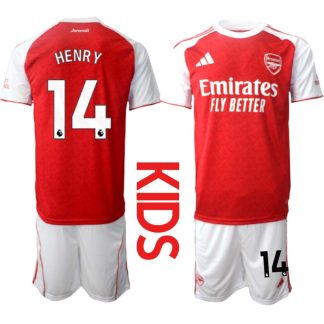 Arsenal Hemmaställ Barn 2025/26 – Thierry Henry 14 – Kortärmad Fotbollströja + Shorts
