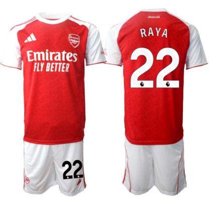Arsenal Hemmaställ Herr 2025/26 – David Raya 22 – Kortärmad Fotbollströja + Shorts