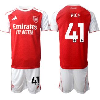 Arsenal Hemmaställ Herr 2025/26 – Declan Rice 41 – Kortärmad Fotbollströja + Shorts