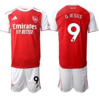 Arsenal Hemmaställ Herr 2025/26 – Gabriel Jesus 9 – Kortärmad Fotbollströja + Shorts