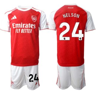 Arsenal Hemmaställ Herr 2025/26 – Reiss Nelson 24 – Kortärmad Fotbollströja + Shorts