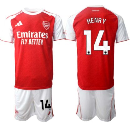 Arsenal Hemmaställ Herr 2025/26 – Thierry Henry 14 – Kortärmad Fotbollströja + Shorts