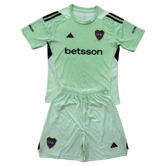 Boca Juniors Målvaktströja Barn 2025/26 Grön – Kortärmad Fotbollsställ med Shorts