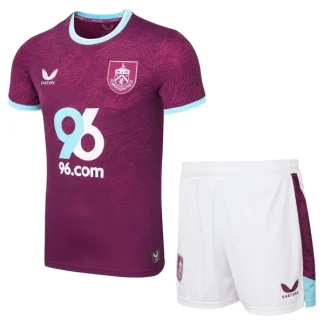 Burnley FC Barn Hemmaställ 2025/26 – Kortärmad Fotbollsställ med Shorts