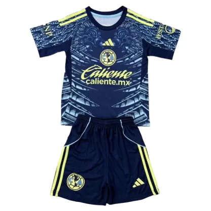 Club América Barn Bortaställ 2025/26 – Kortärmad Fotbollsställ med Shorts
