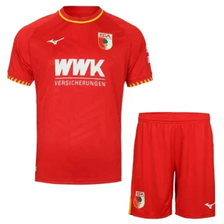 FC Augsburg Barn Bortaställ 2025/26 – Kortärmad Fotbollsställ med Shorts