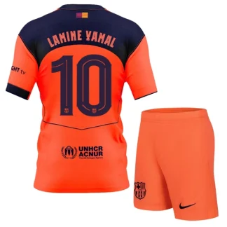 FC Barcelona Barn Tredjeställ 2025/26 – Lamine Yamal 10 – Kortärmad Fotbollströja + Shorts
