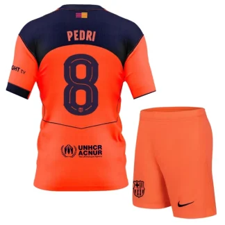 FC Barcelona Barn Tredjeställ 2025/26 – Pedri Gonzalez 8 – Kortärmad Fotbollströja + Shorts