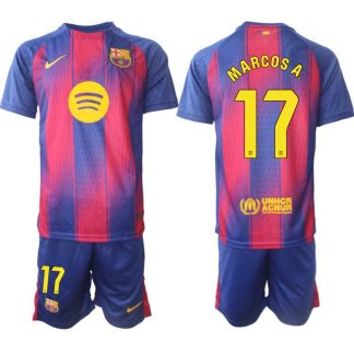 FC Barcelona Herr Hemmaställ 2025/26 – Marcos Alonso 17 – Kortärmad Fotbollströja + Shorts