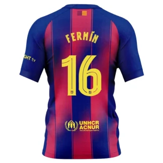 FC Barcelona Herr Hemmatröja 2025/26 – Fermín López 16 – Kortärmad Fotbollströja