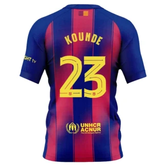FC Barcelona Herr Hemmatröja 2025/26 – Jules Kounde 23 – Kortärmad Fotbollströja