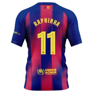 FC Barcelona Herr Hemmatröja 2025/26 – Raphinha Belloli 11 – Kortärmad Fotbollströja