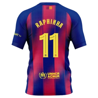 FC Barcelona Herr Hemmatröja 2025/26 – Raphinha Belloli 11 – Kortärmad Fotbollströja