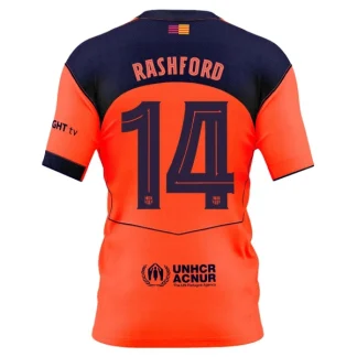 FC Barcelona Herr Tredjetröja 2025/26 – Marcus Rashford 14 – Kortärmad Fotbollströja