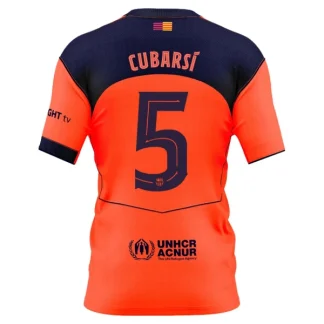 FC Barcelona Herr Tredjetröja 2025/26 – Pau Cubarsí 5 – Kortärmad Fotbollströja