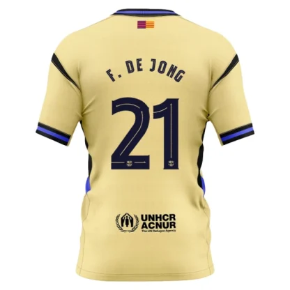 FC Barcelona x Kobe Bryant 2025/26 Herr Bortatröja – Frenkie de Jong 21 – Kortärmad Fotbollströja