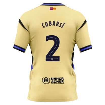 FC Barcelona x Kobe Bryant 2025/26 Herr Bortatröja – Pau Cubarsí 2 – Kortärmad Fotbollströja