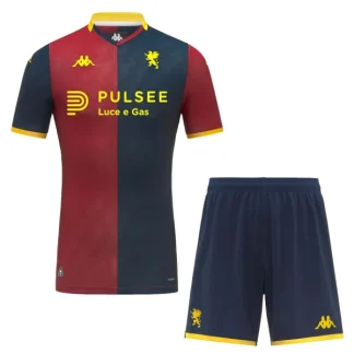 Genoa Barn Hemmaställ 2025/26 – Kortärmad Fotbollsställ med Shorts