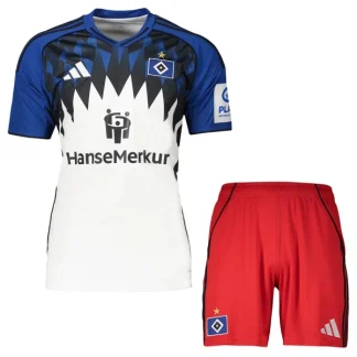 Hamburger SV Barn Hemmaställ 2025/26 – Kortärmad Fotbollsställ med Shorts