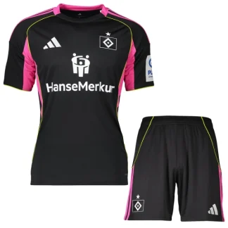 Hamburger SV Barn Tredjeställ 2025/26 – Kortärmad Fotbollströja + Shorts