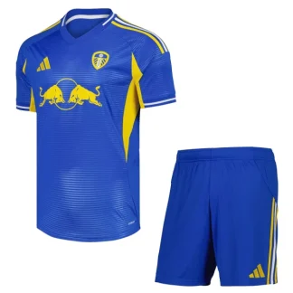 Leeds United Barn Bortaställ 2025/26 – Kortärmad Fotbollströja + Shorts