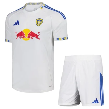 Leeds United Barn Hemmaställ 2025/26 – Kortärmad Fotbollsställ med Shorts