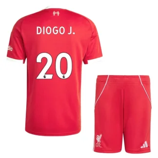 Liverpool Barn Hemmaställ 2025/26 – Diogo Jota 20 – Kortärmad Fotbollströja + Shorts
