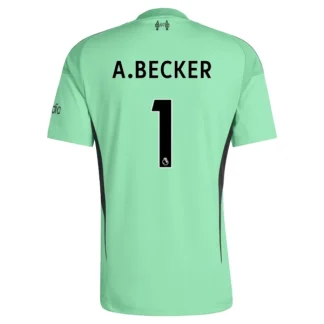 Liverpool Herr Hemmamålmanströja 2025/26 – Alisson Becker 1 – Kortärmad Fotbollströja